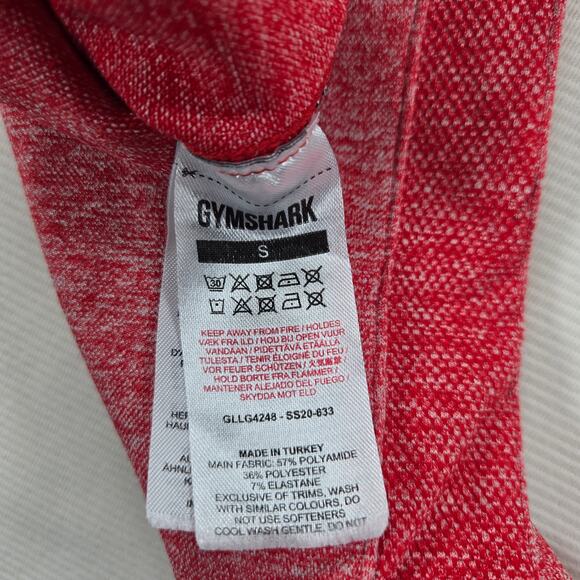 Gymshark High Waisted Flex Seamless Leggings in Red Marl Women's Size Small - Picture 5 of 6